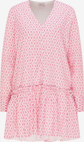 IZIA Blousejurk in Roze: voorkant