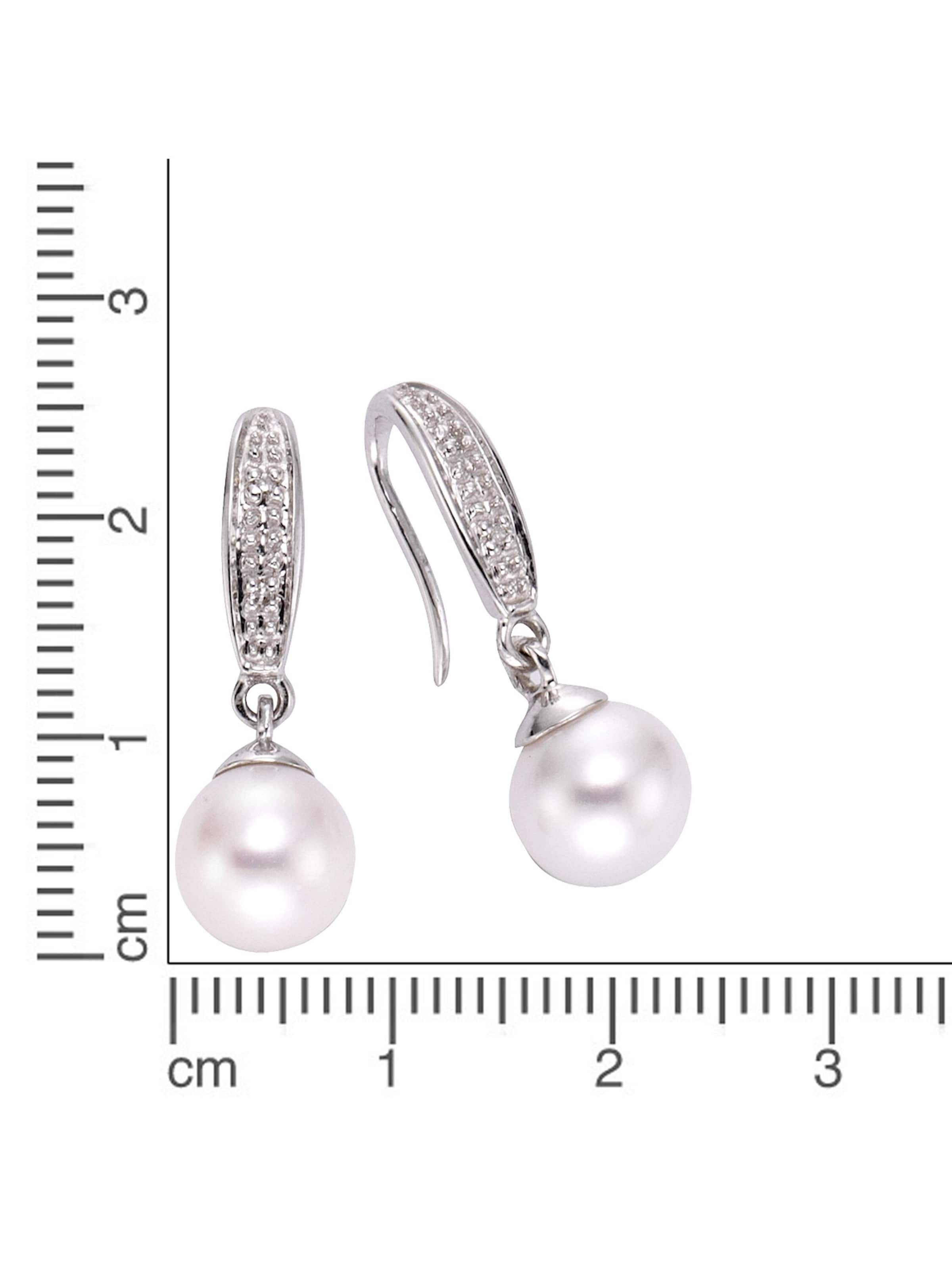 Diamonds by Ellen K. Ohrringe in Silber: Vorderseite