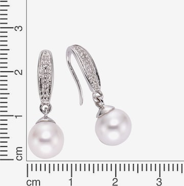 Boucles d'oreilles Diamonds by Ellen K. en argent : devant
