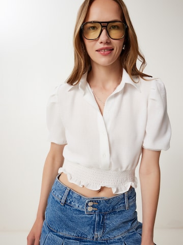 Happiness İstanbul Blúz - fehér: elől