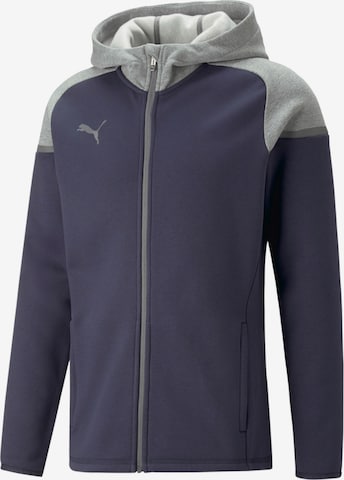 PUMA Sweatjacke 'TeamCUP Casuals' in Blau: Vorderseite
