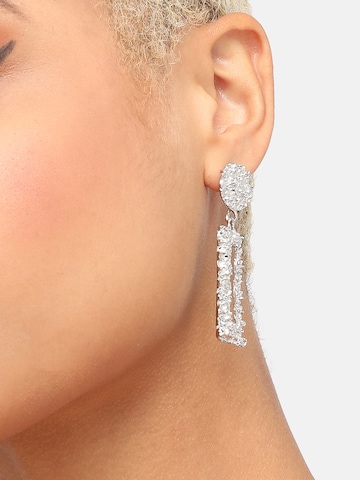 SOHI Earrings in Silver: front