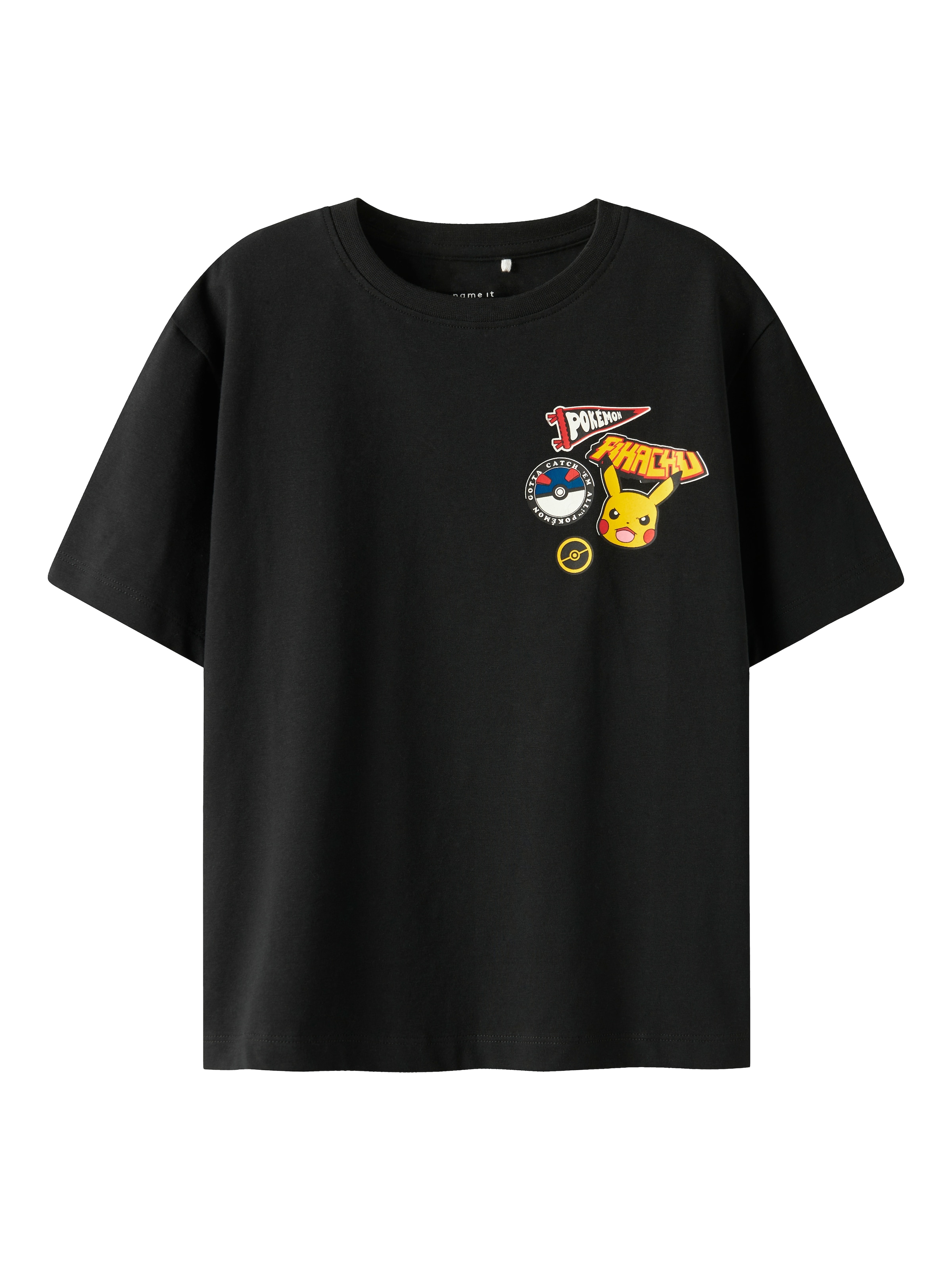 NAME IT Shirt 'NKMJeno Pokemon' in Black: front