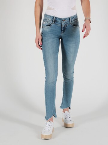 Miracle of Denim Skinny Jeans 'Ellen' in Blauw: voorkant