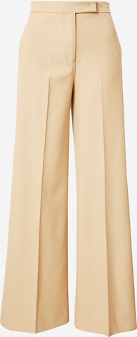 MAX&Co. Wide leg Pleated Pants 'CARONTE' in Brown: front