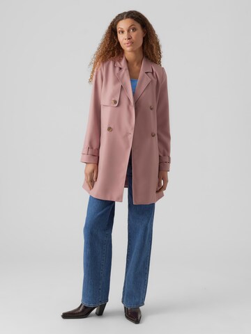 VERO MODA Between-Seasons Coat 'Celeste' in Pink