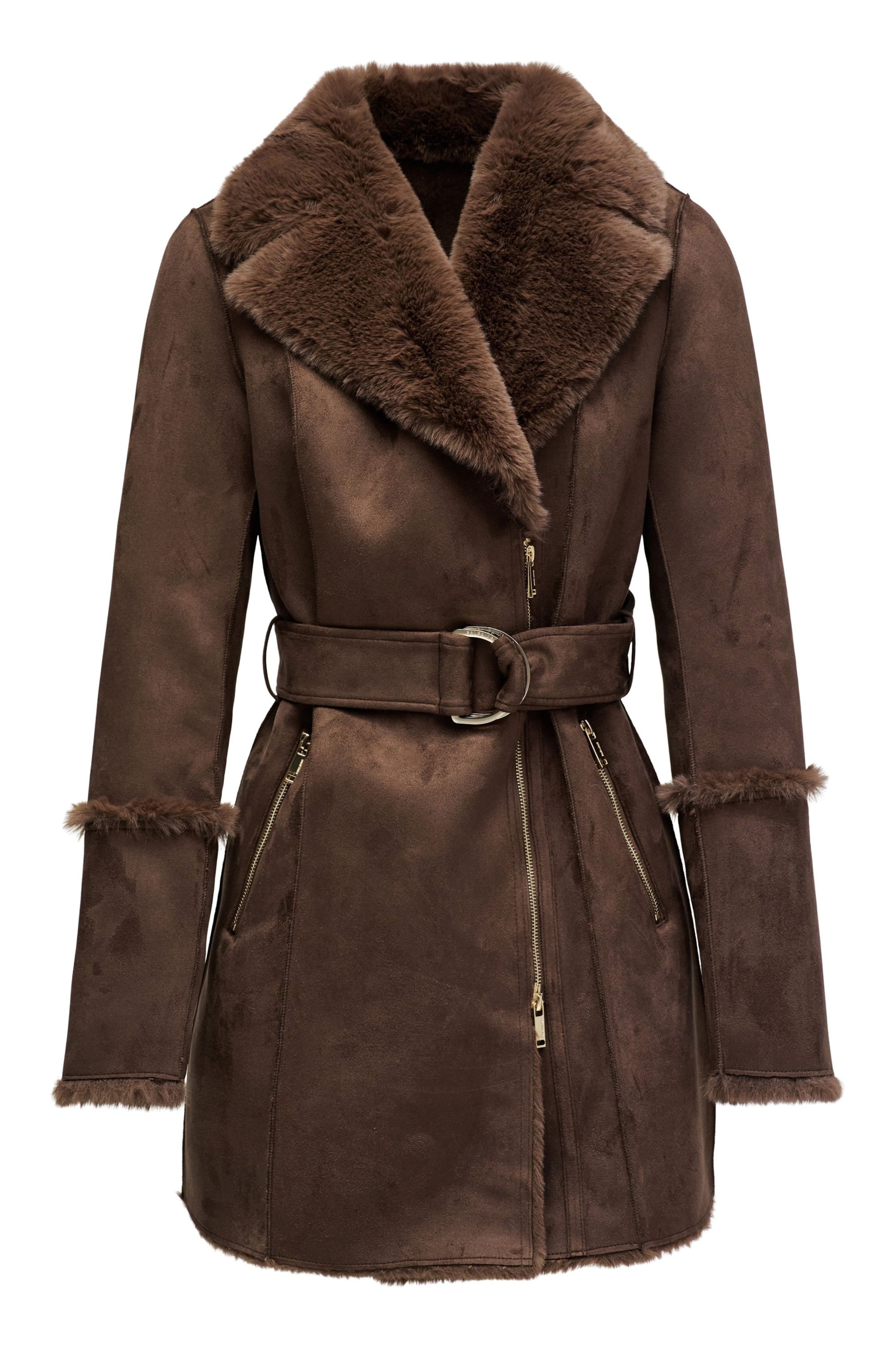 Manteau d’hiver Salsa Jeans en marron : devant