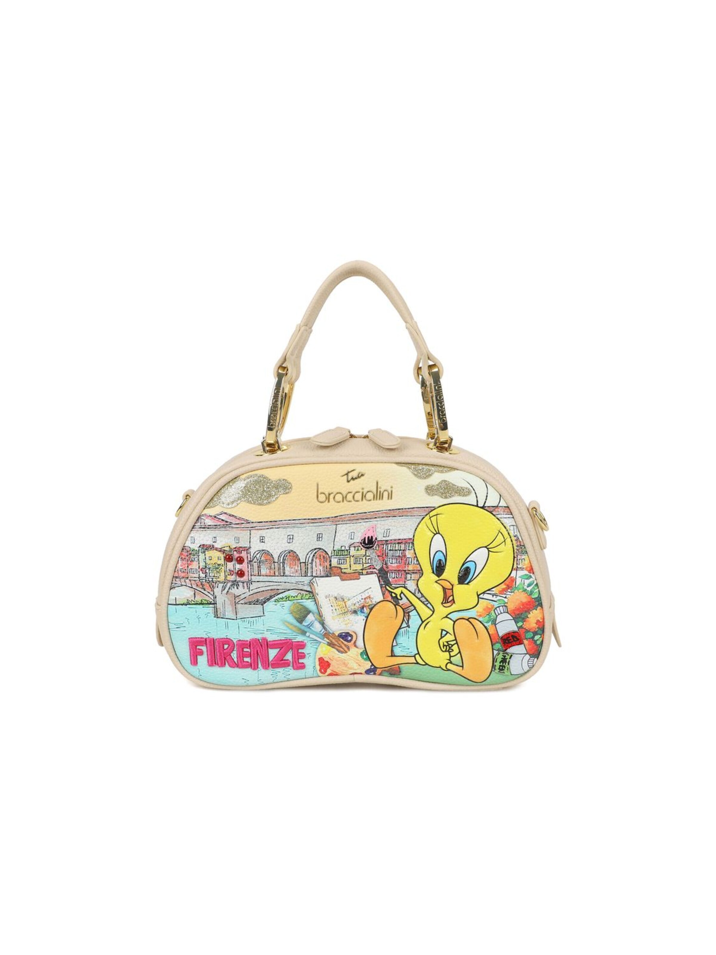Borsa a mano 'Cartoline Lt' di Braccialini in colori misti: frontale