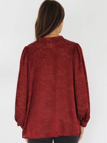 Honnête Atelier Bluse 'Quincy' in Rot