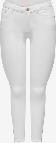 ONLY Kitsas Teksapüksid 'Kendell', värv valge: eest vaates