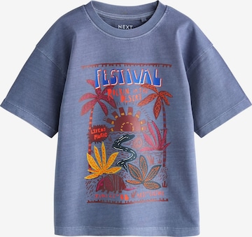 Next T-Shirt in Blau: Vorderseite