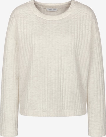 TRIUMPH - Jersey ' Cozy Comfort Top Quilted ' en beige: frente
