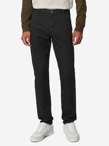 Regular Pantalon chino Marc O'Polo DENIM en noir : devant