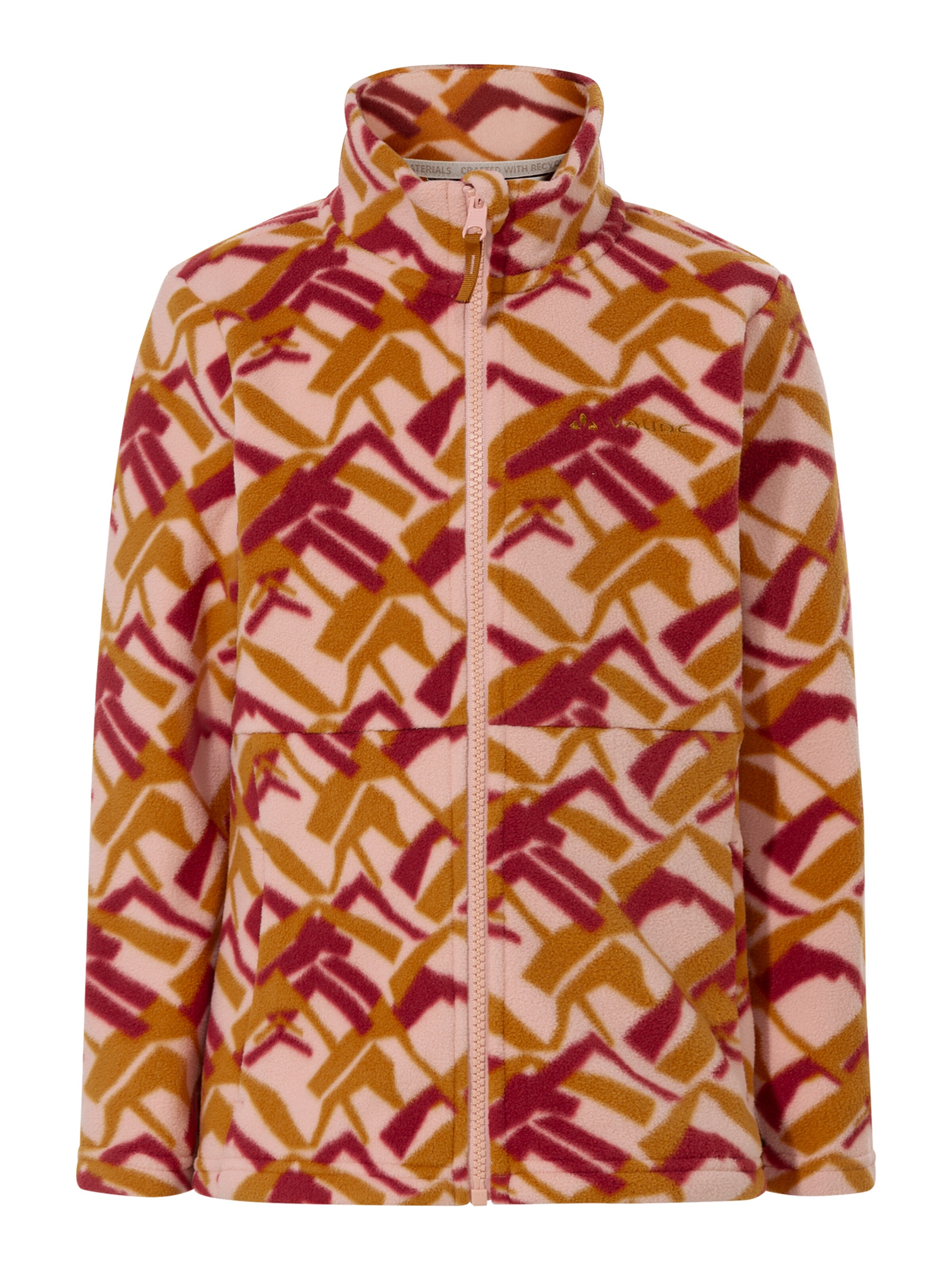 VAUDE Athletic fleece jacket 'Pulex' in Pink: front