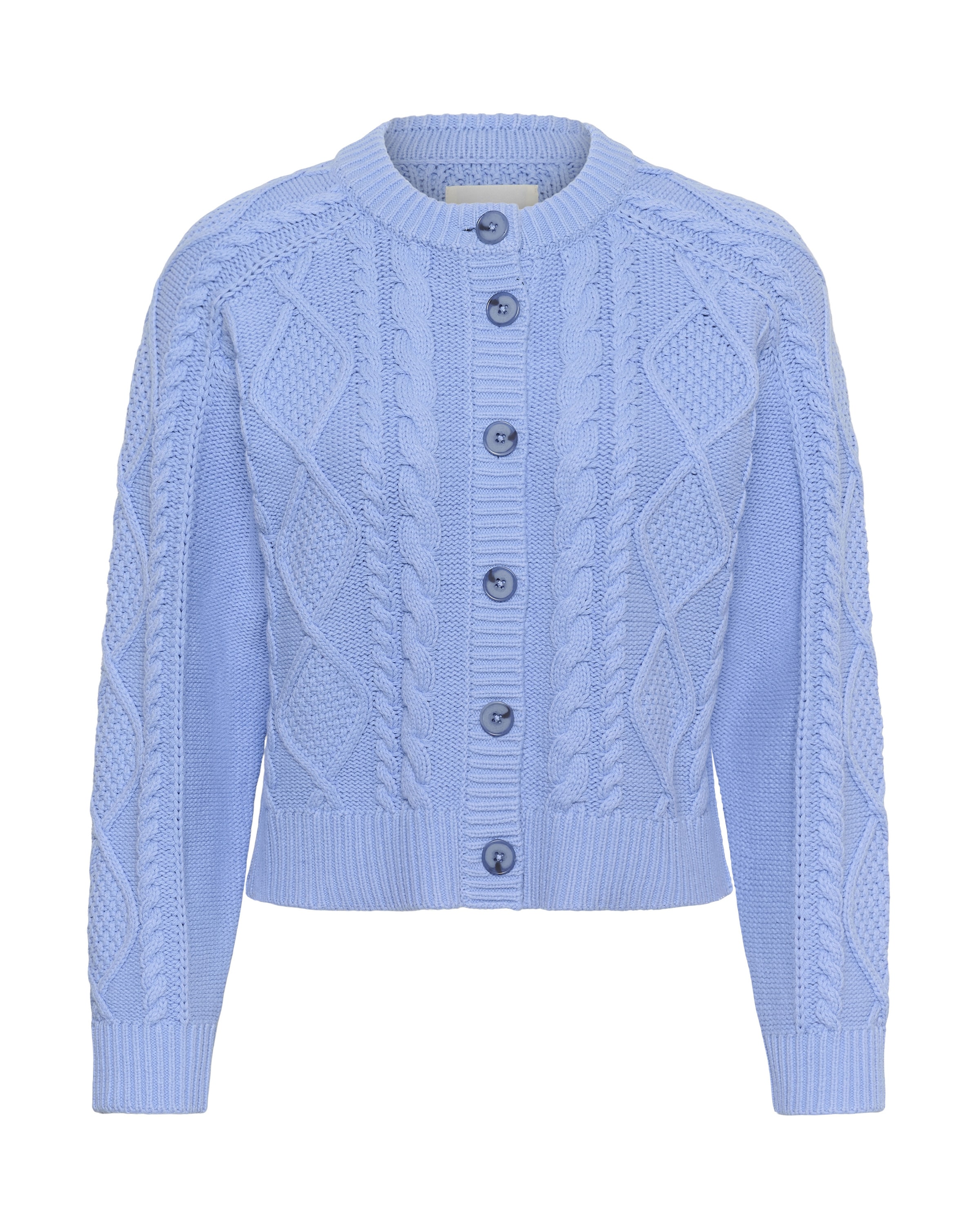 Part Two Gebreid vest 'Zayra' in Blauw: voorkant