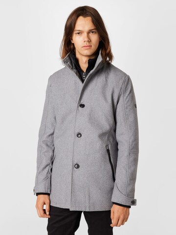 INDICODE JEANS Between-season jacket 'Clark' in Grey: front