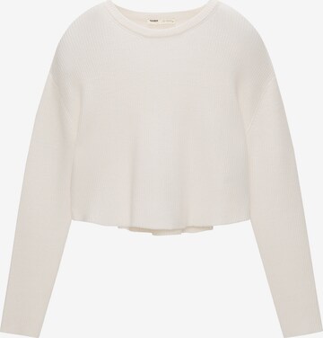 Pull&Bear Trui in Beige: voorkant