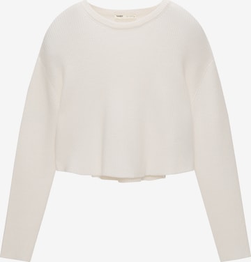 Pull-over Pull&Bear en beige : devant