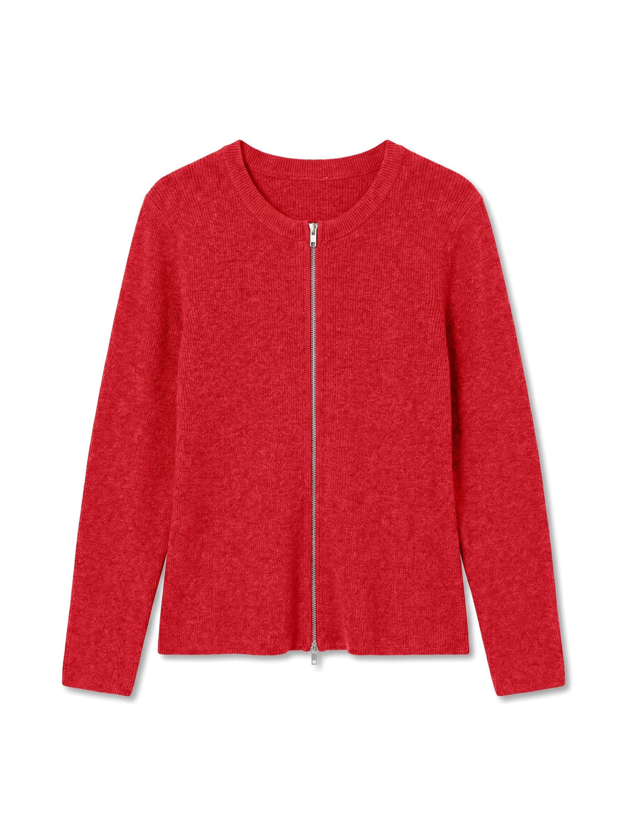 VERO MODA Knit cardigan 'AWJessica' in Red: front