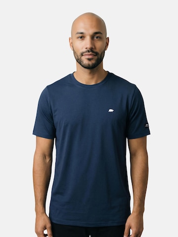 FORSBERG Shirt 'T-Shirt mit kleinem Gummi-Patch' in Blau: Vorderseite
