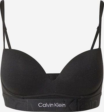 Calvin Klein Underwear Push-up Bra in Black: front
