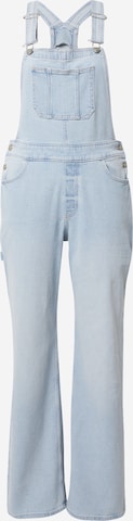 HOLLISTER Wide leg Dungaree jeans 'HAMMER' in Blue: front