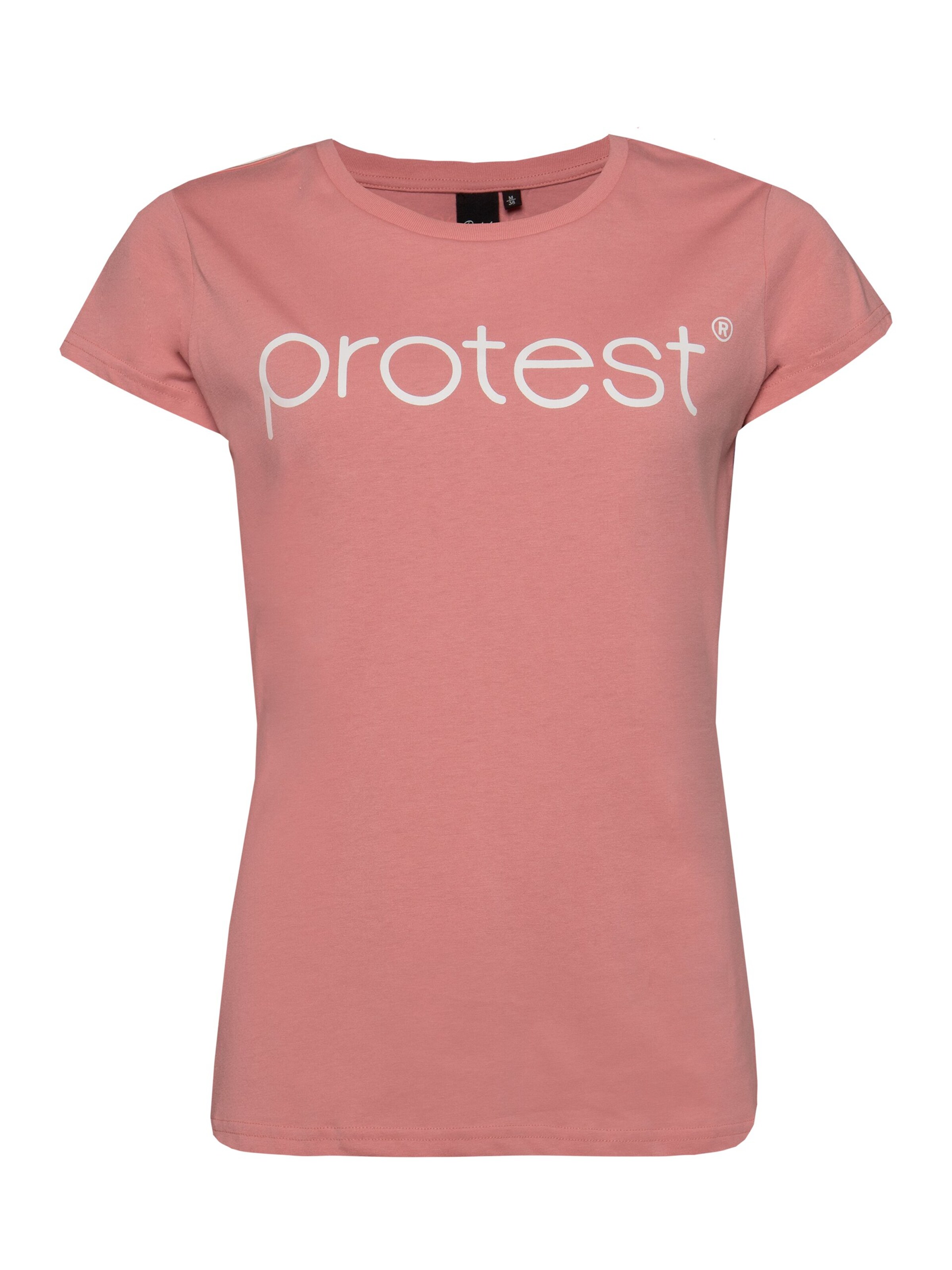 PROTEST Shirt 'CLASSIC LOGO T-SHIRT' in Roze: voorkant