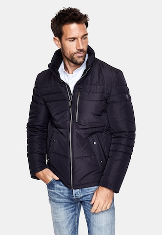 CABANO Between-Season Jacket 'TECH- DoWN' in Blue: front