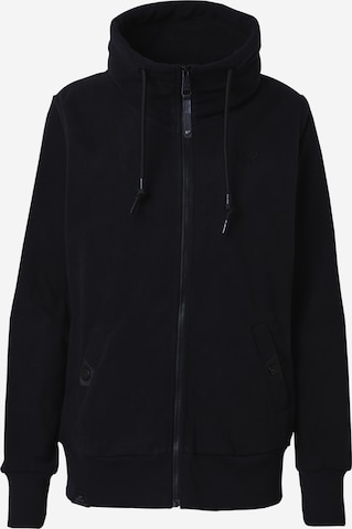 Ragwear Fleece Jacket 'RYLIE' in Black: front