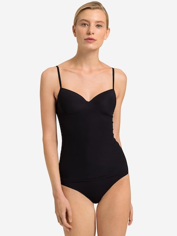 Hanro T-shirt Bra 'Allure' in Black: front