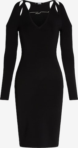 Karl Lagerfeld - Vestido em preto: frente