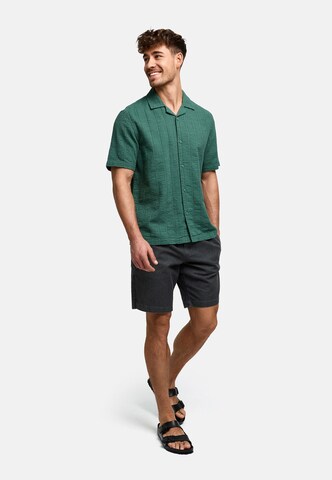 INDICODE JEANS Regular fit Button Up Shirt 'INWallz' in Green