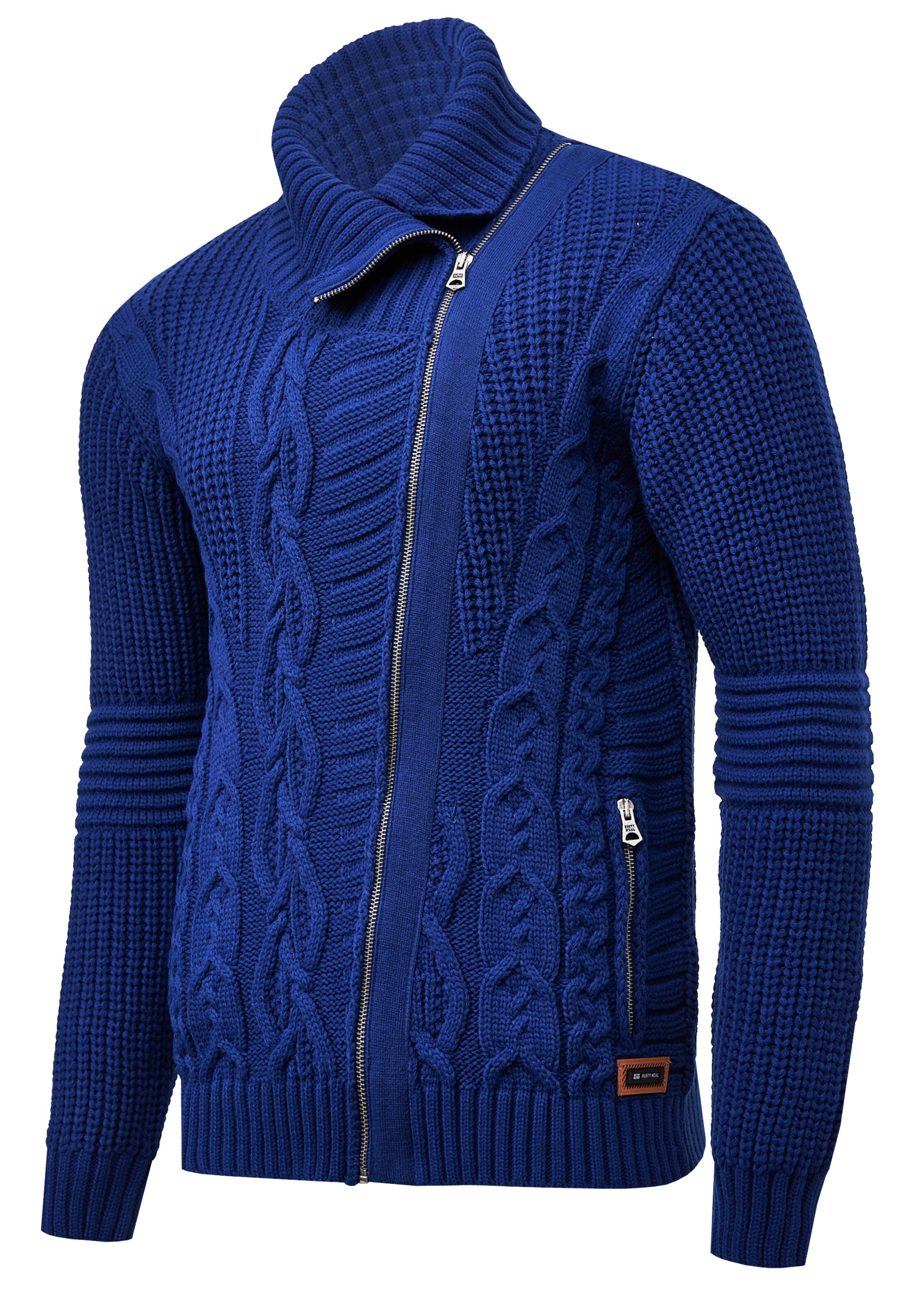 Rusty Neal Knit cardigan in Blue