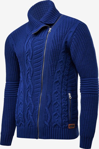 Rusty Neal Knit Cardigan in Blue