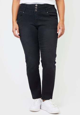 ADIA fashion Jeans in Black: front