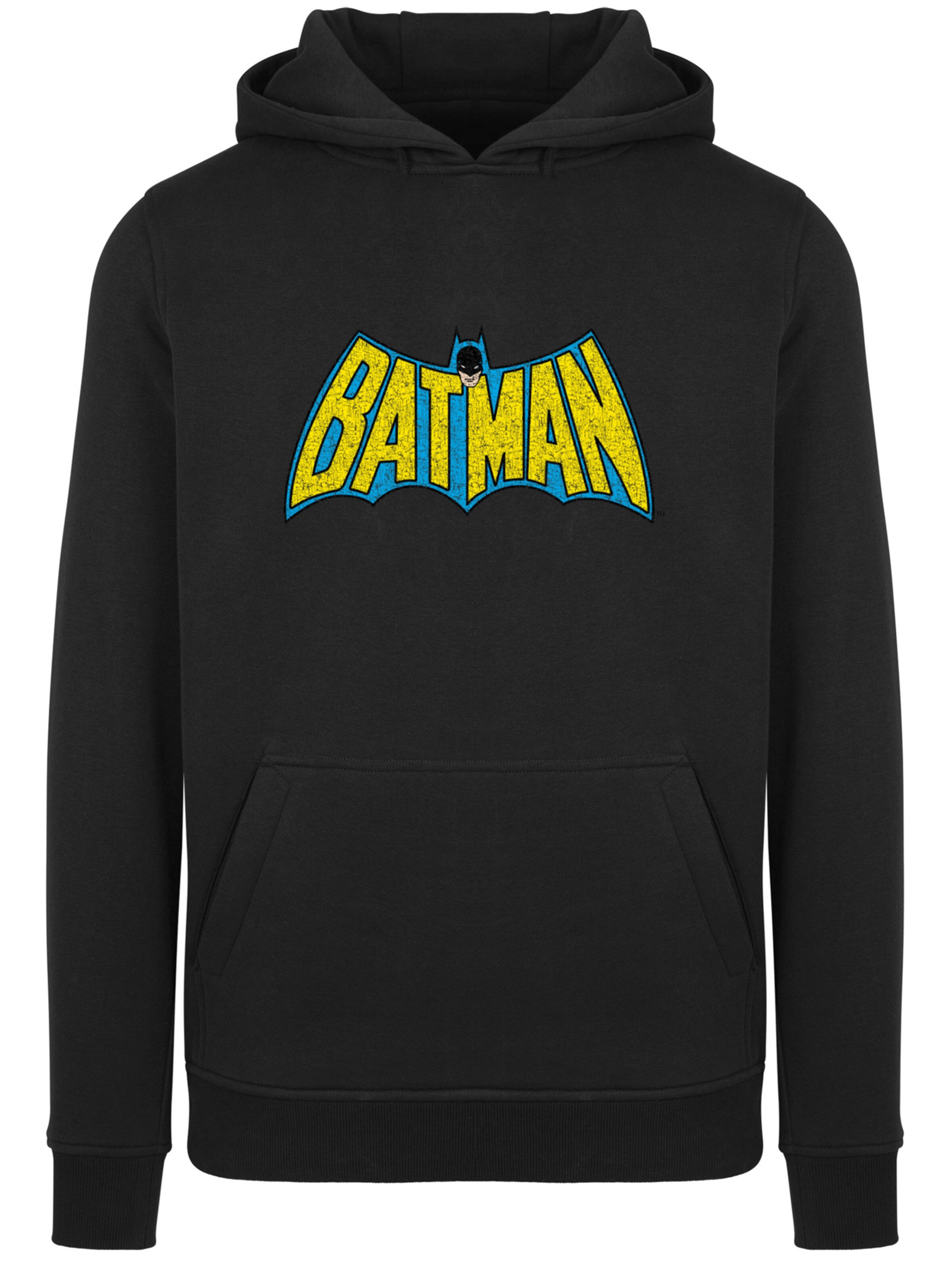 Sweat-shirt 'DC Comics Superhelden Batman' F4NT4STIC en noir : devant