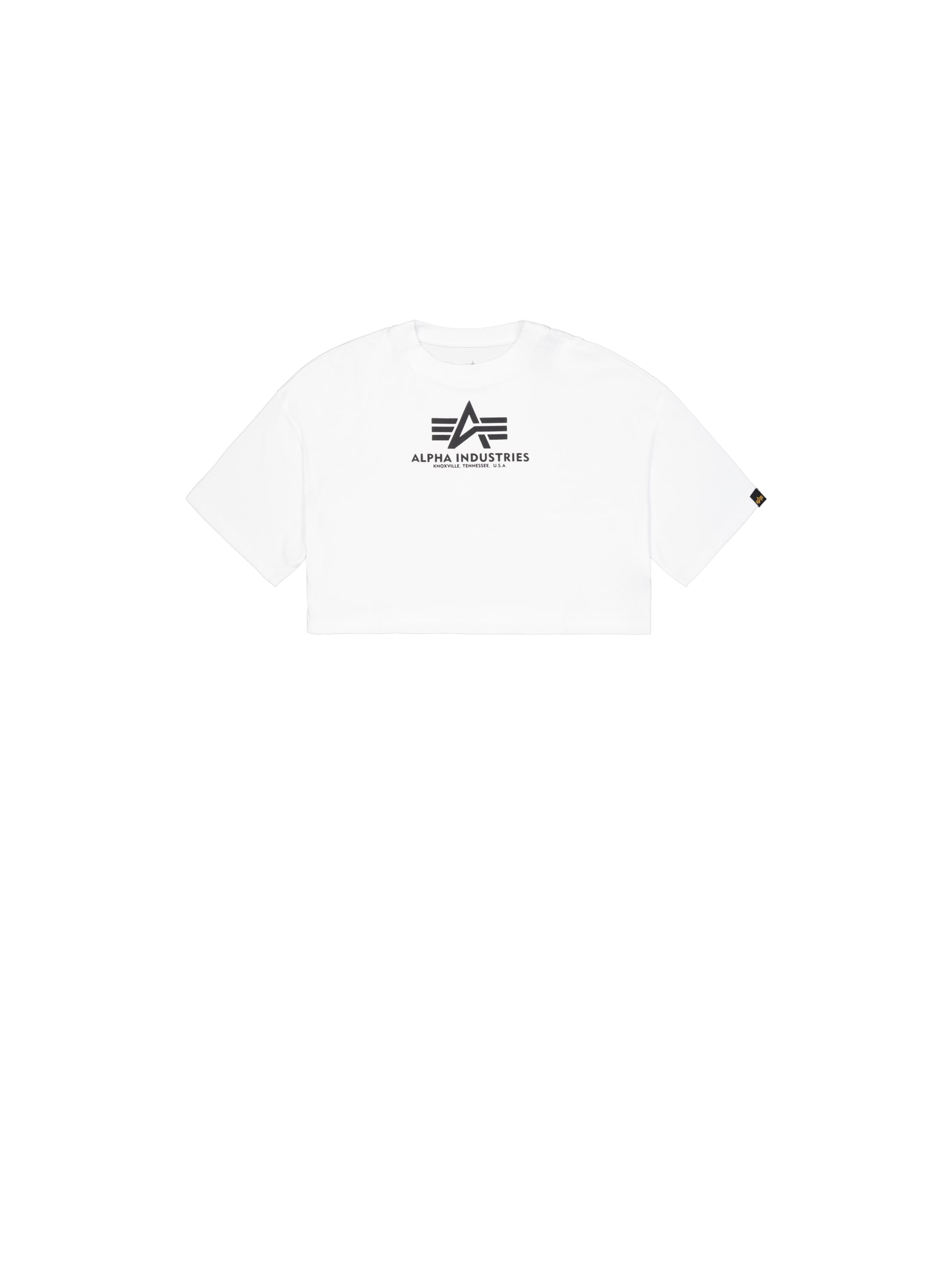 ALPHA INDUSTRIES Shirt in Wit: voorkant