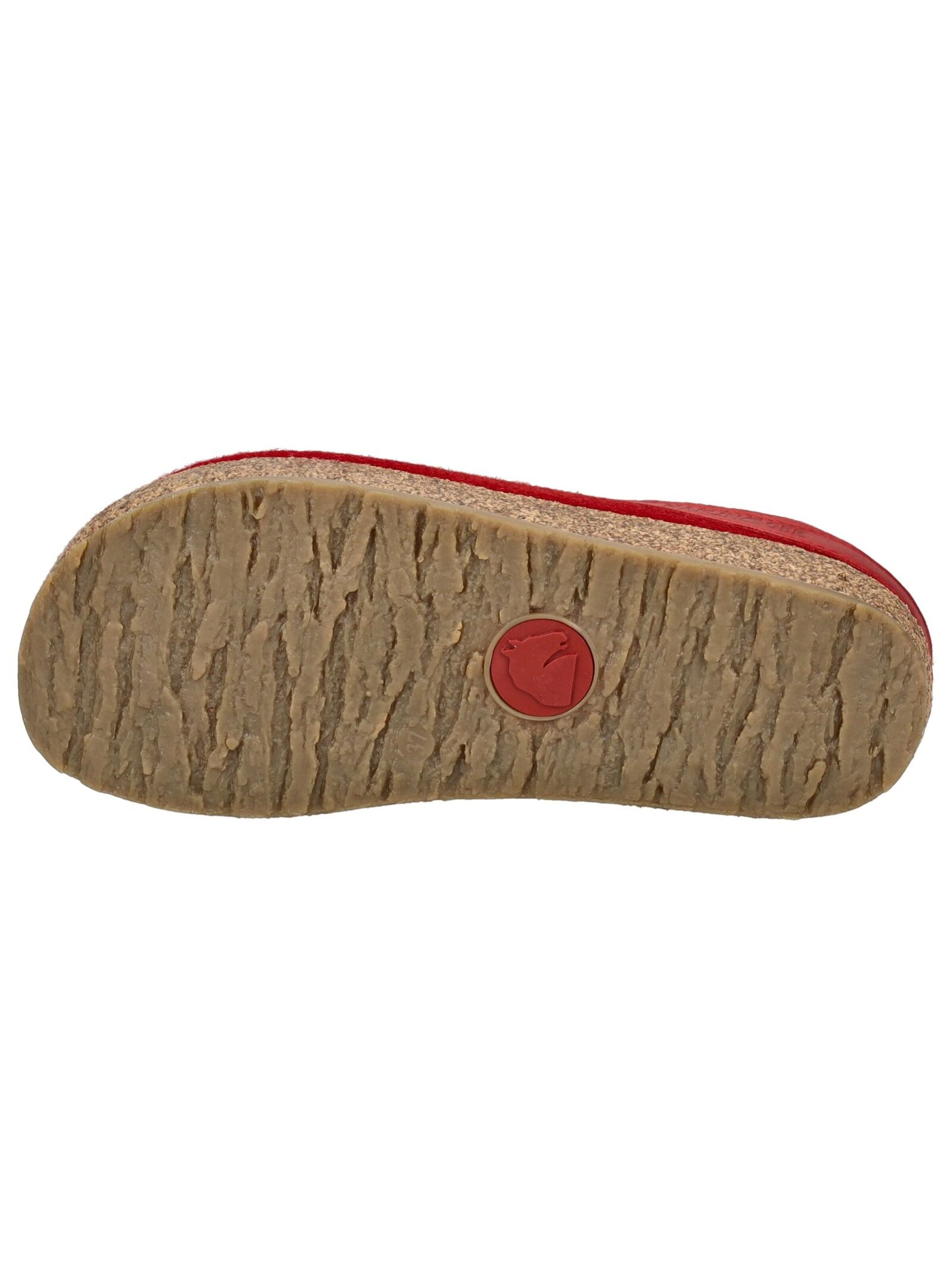 HAFLINGER Slipper 'Torben Grizzly' in Red