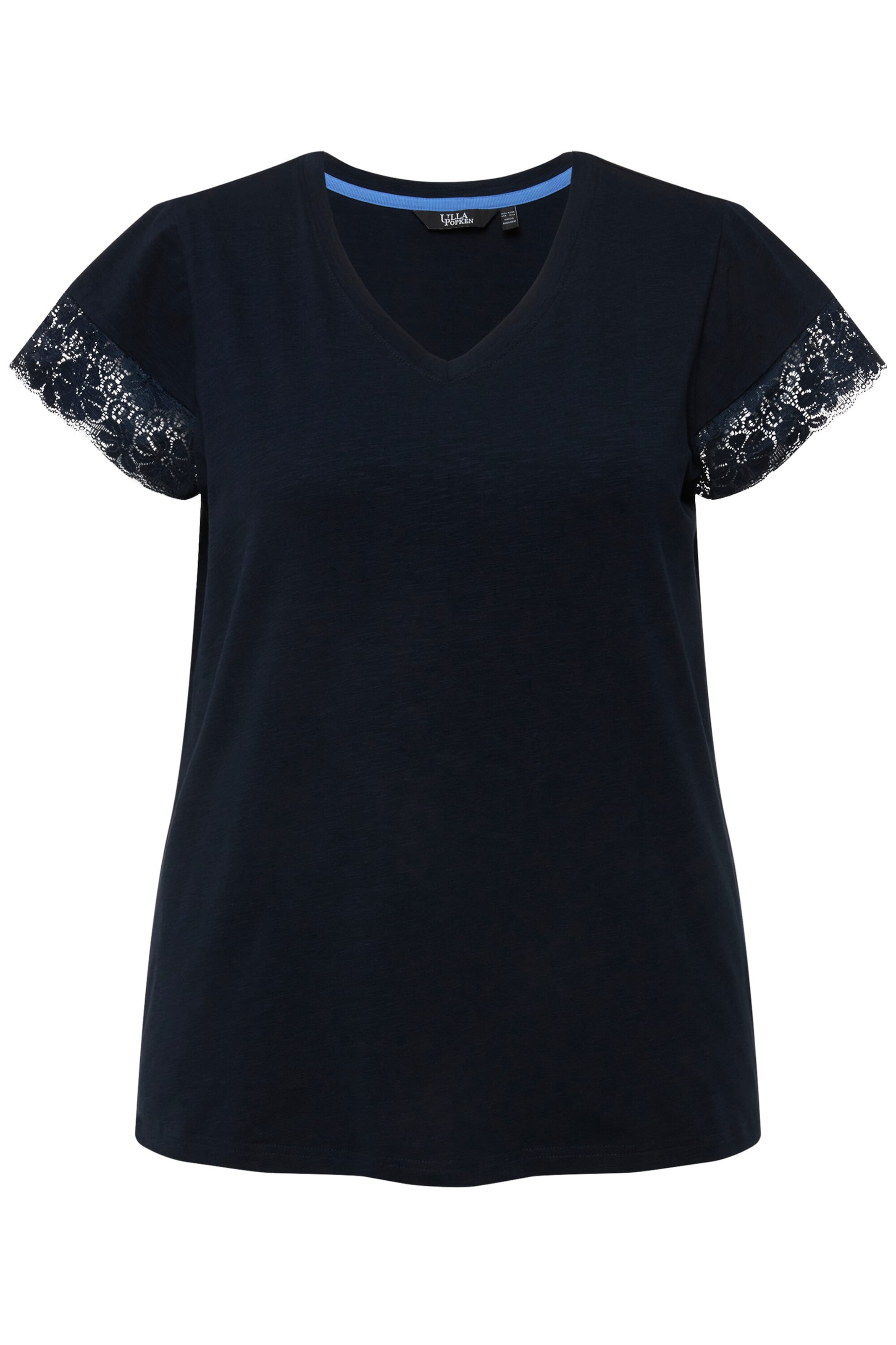 Ulla Popken Shirt in Zwart: voorkant