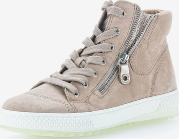 GABOR Sneakers hoog in Beige: voorkant