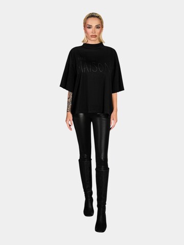 Made By Society Shirt 'MONOLITH T-shirt - T27578' in Black