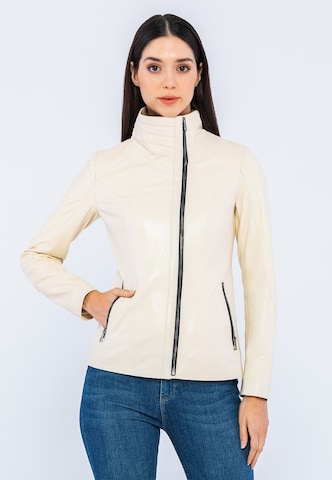 Giorgio di Mare - Chaqueta de entretiempo en beige: frente