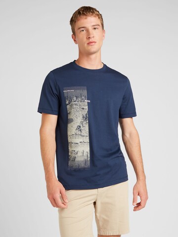 BOSS T-Shirt in Blau: Vorderseite