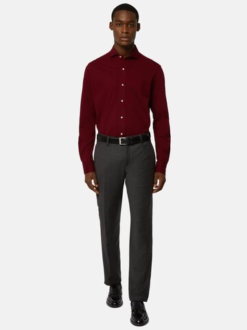 Boggi Milano Regular fit Button Up Shirt in Red