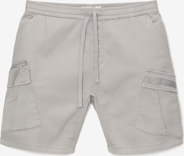 Pull&Bear Loosefit Cargobroek in Grijs: voorkant