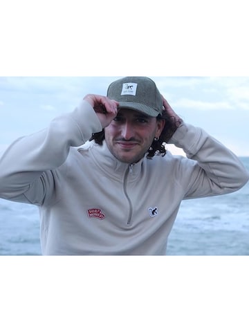 Felpa di Surf Monkey in bianco: frontale