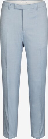 HECHTER PARIS Slim fit Pleated Pants in Blue: front