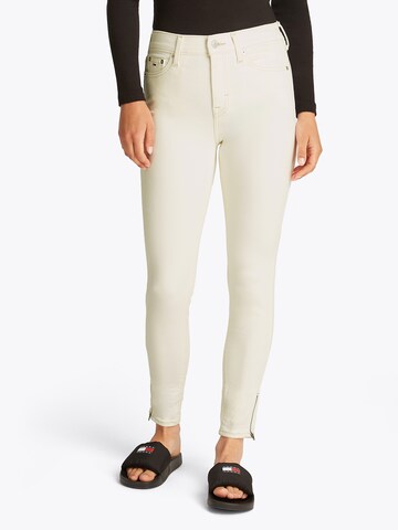 Tommy Jeans Skinny Τζιν 'Nora' σε λευκό: μπροστά