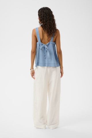 SOAKED IN LUXURY Top in Blauw