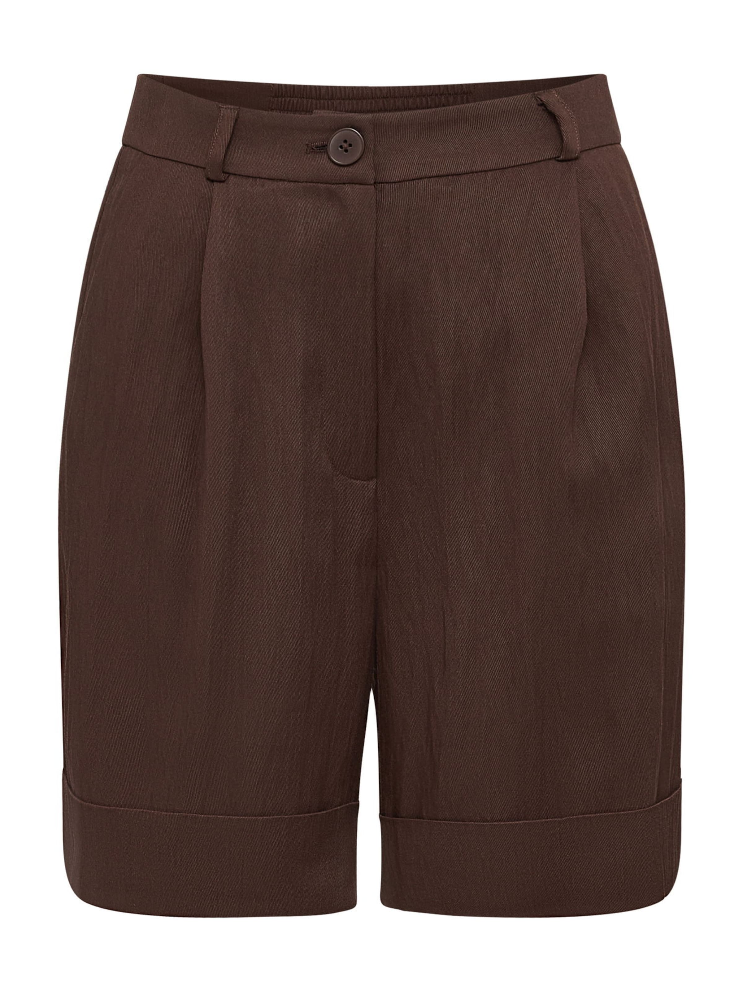 Regular Pantalon Tamaris en marron : devant